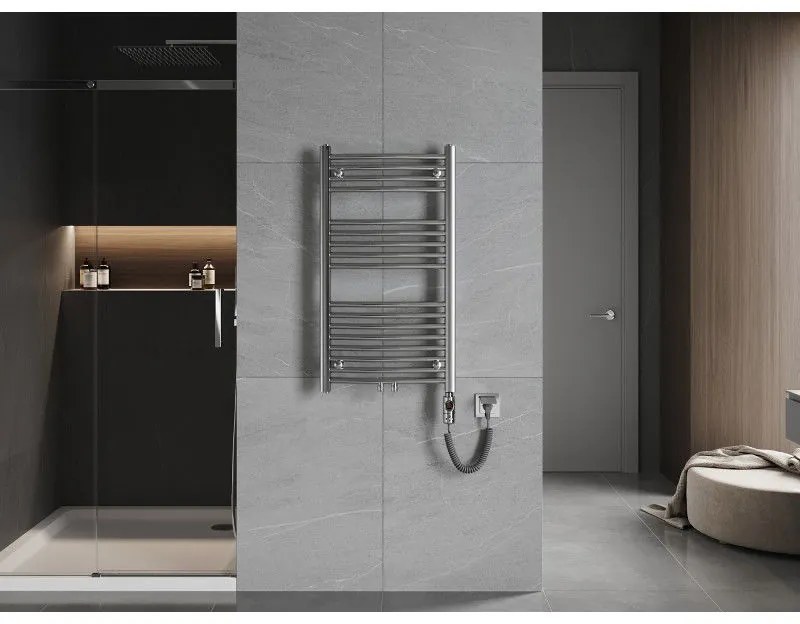 Mexen Ares, elektrické vykurovacie teleso 900 x 500 mm, 300 W, chrómová, W102-0900-500-2300-01