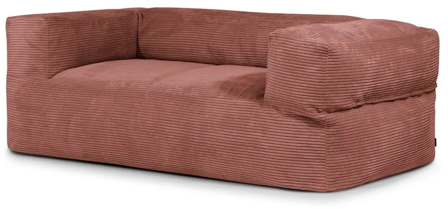 Menčestrový sedací vak v tehlovej farbe Sofa MooG – SLOWDOWN