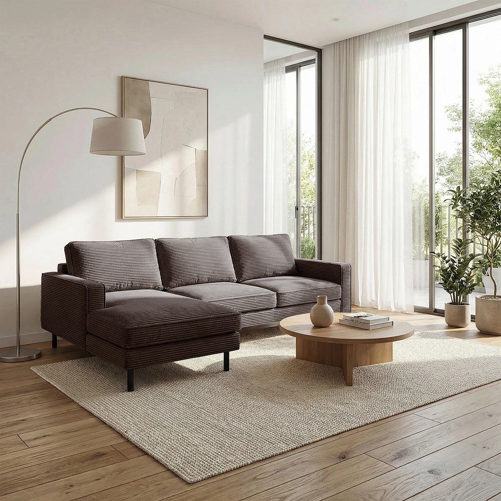XXXLutz ROHOVÁ SEDAČKA, textil, taupe Livetastic - Sedačky - 00295101522L