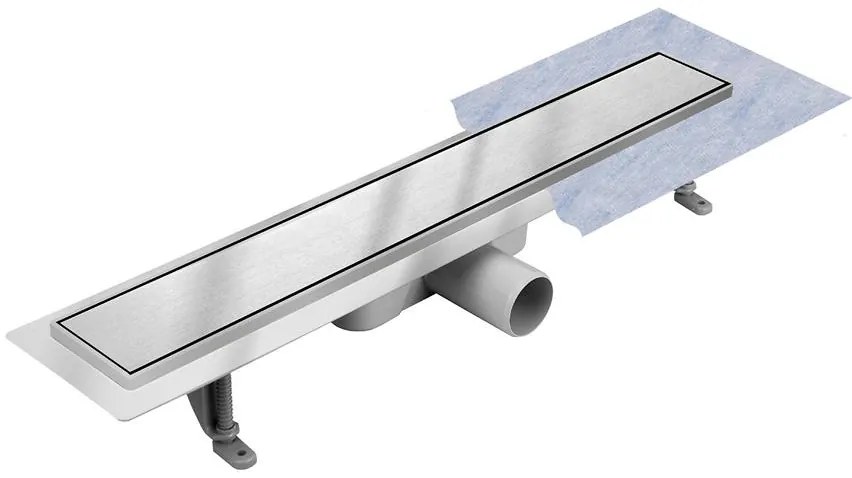 Odtokový žľab Reverzibilné Duplex Inox Dlaž / satén 700