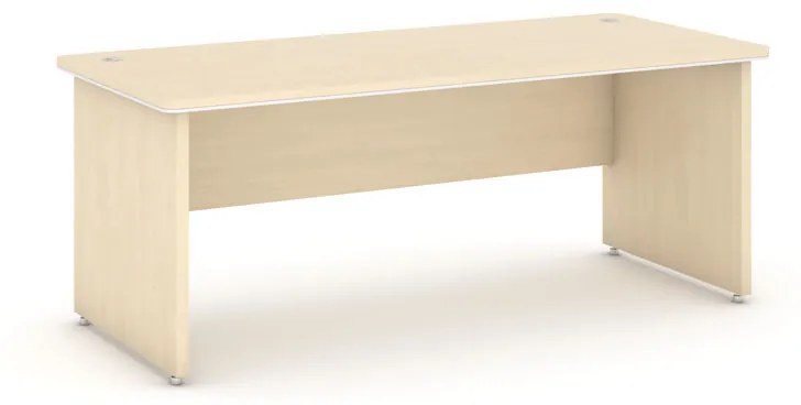 Kancelársky písací stôl ARRISTO LUX, rovný, dĺžka 2000 mm, breza