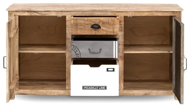 furniture-nabytek.cz - Masívny príborník Pune z mangového dreva, lakovaný, prírodná farba