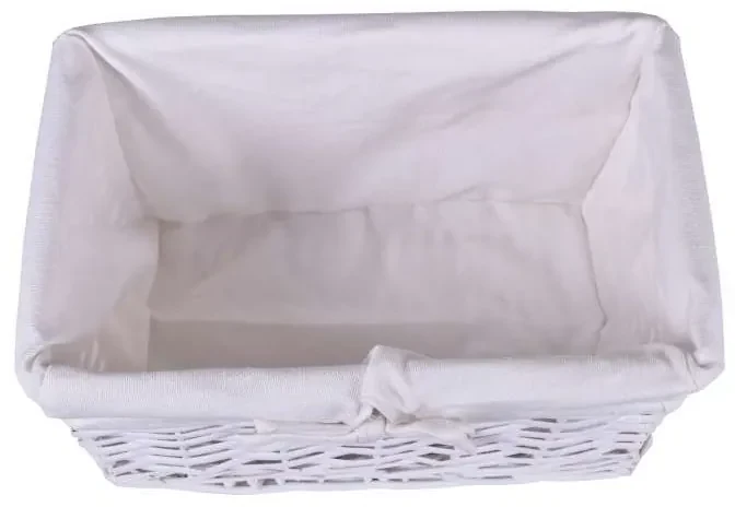 Prútený košík 30x20x15 – biely