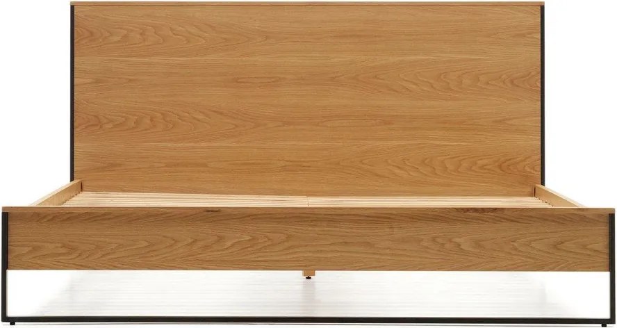 Dvojlôžková posteľ s roštom v prírodnej farbe 160x200 cm Taiana – Kave Home