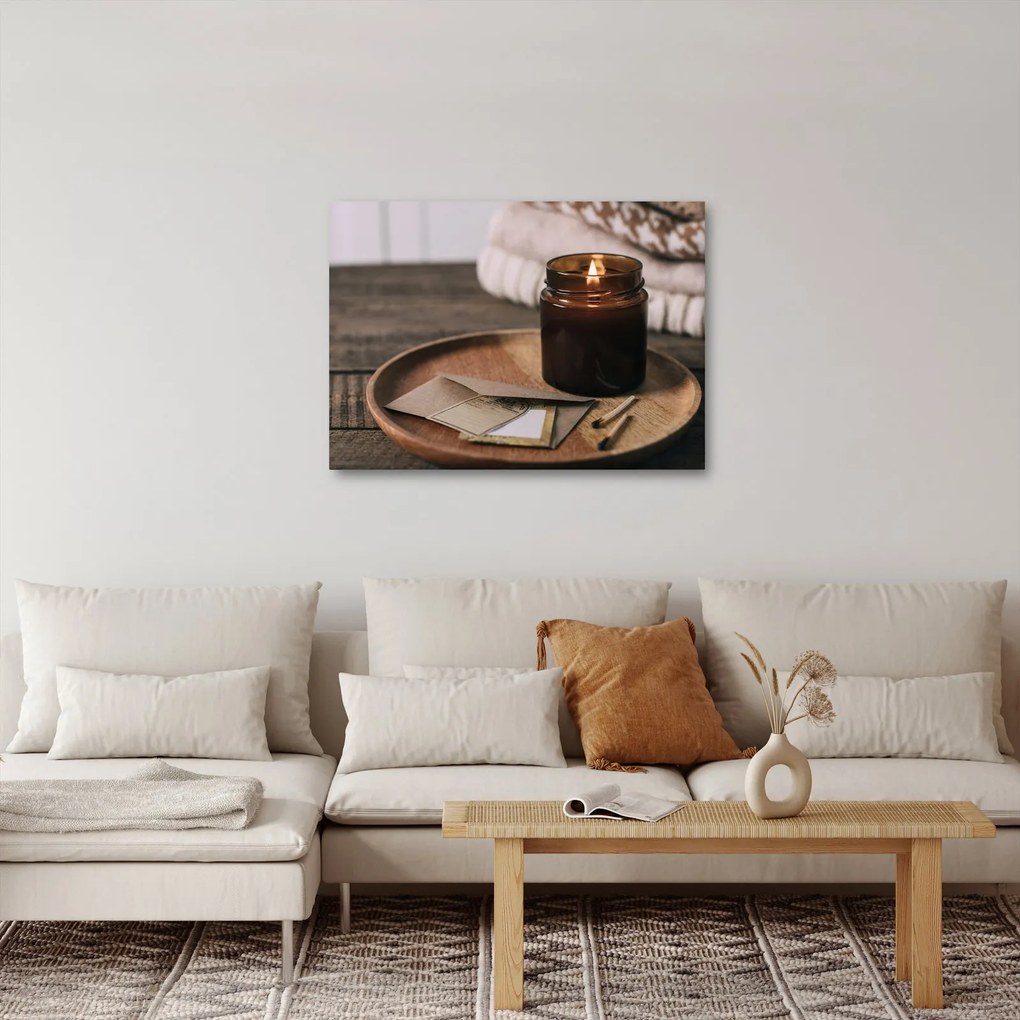 Obraz - Horiaca sviečka (70x50 cm)