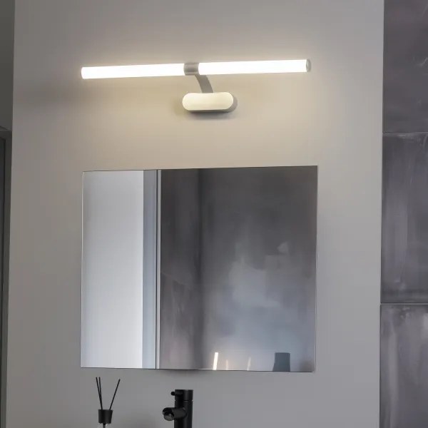 Brilagi - LED osvetlenie kúpeľňového zrkadla TUBEO LED/8W/230V 60 cm IP44 strieborné