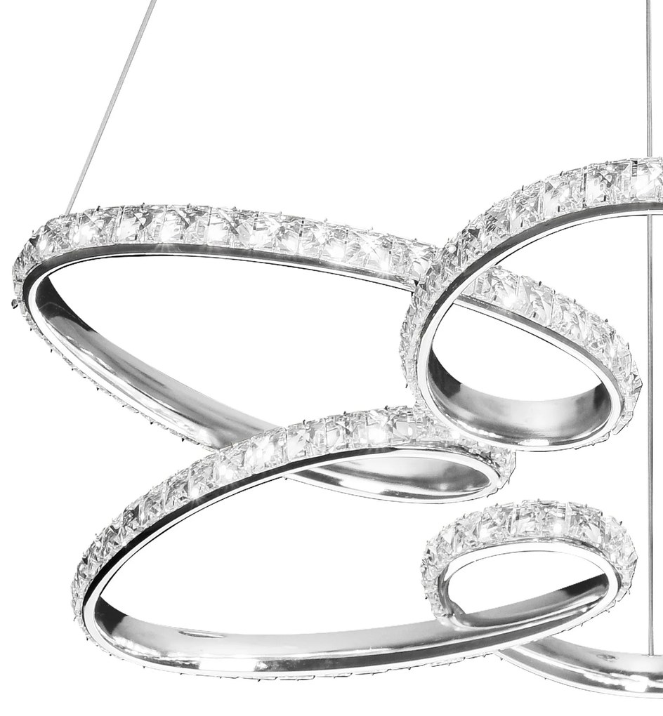 Toolight Toolight, LED stropné osvetlenie 54cm, 48W, 4000K, G002-CP, chrómová, OSW-09743