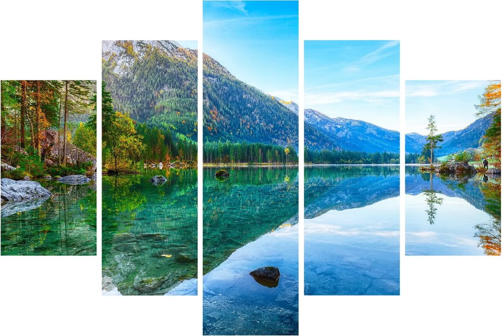 Obraz - Jazero Hintersee (150x105 cm)