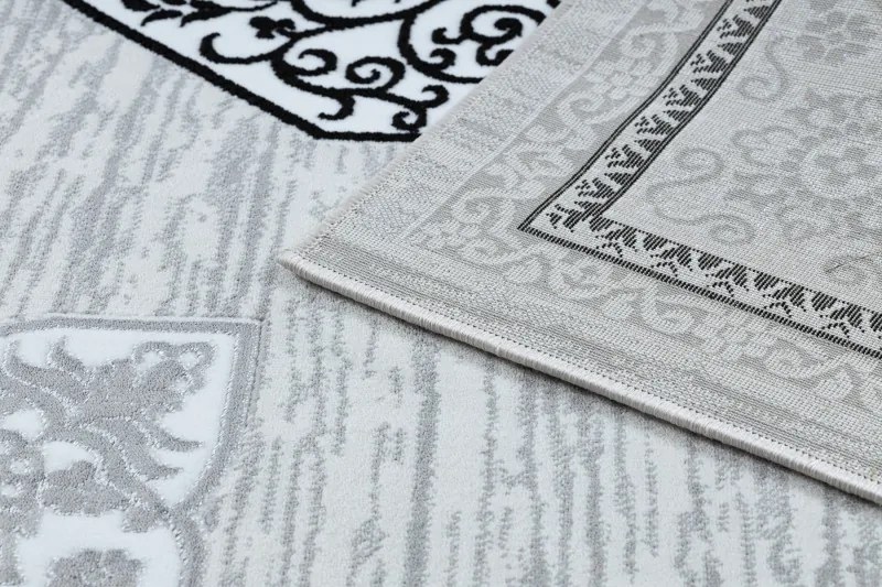 Dywany Łuszczów 80x150 cm Kusový koberec Gloss 8490 52 Ornament ivory/grey, šedá, chodba / predsieň