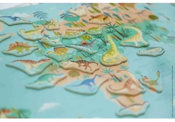 Janod - Magnetická mapa dinosaury
