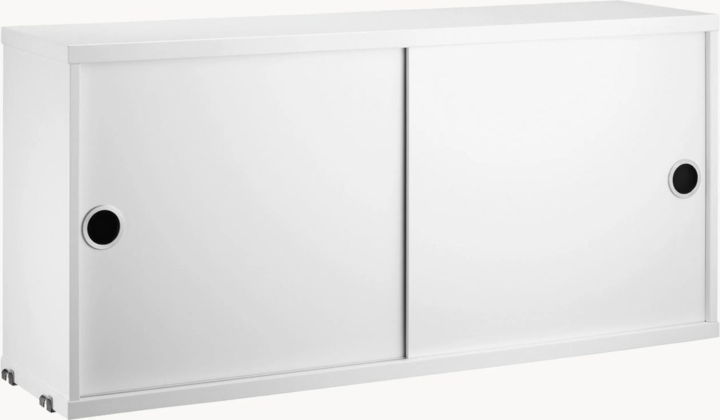 Skrinka's posuvnými dvierkami String System, Š 78 x H 20 cm