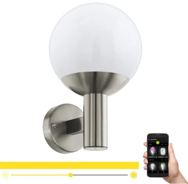 Eglo 97247 - LED Vonkajšie nástenné svietidlo NISIA-C 1xE27/9W/230V IP44