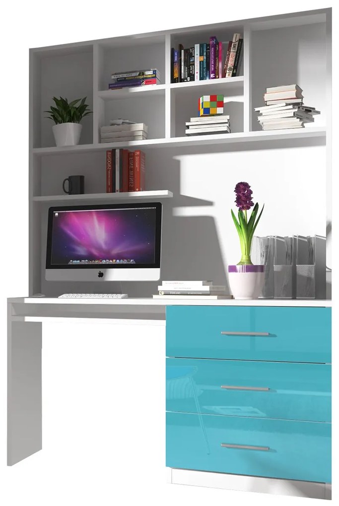 PC stolík Paradise PD03, Farby: biela / biely lesk