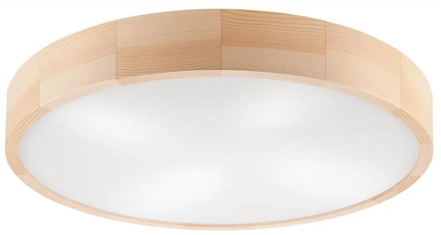 Stropné svietidlo NATURAL 4xE27/60W/230V ø 57,5 cm borovica