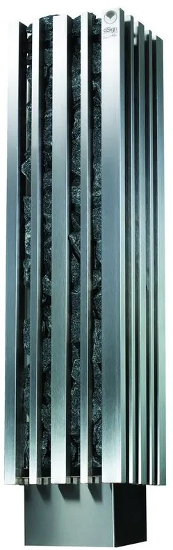 Saunová pec Monolith 6,9 kW - brúsená nehrdzavejúca oceľ, Výkon 5,7 kW