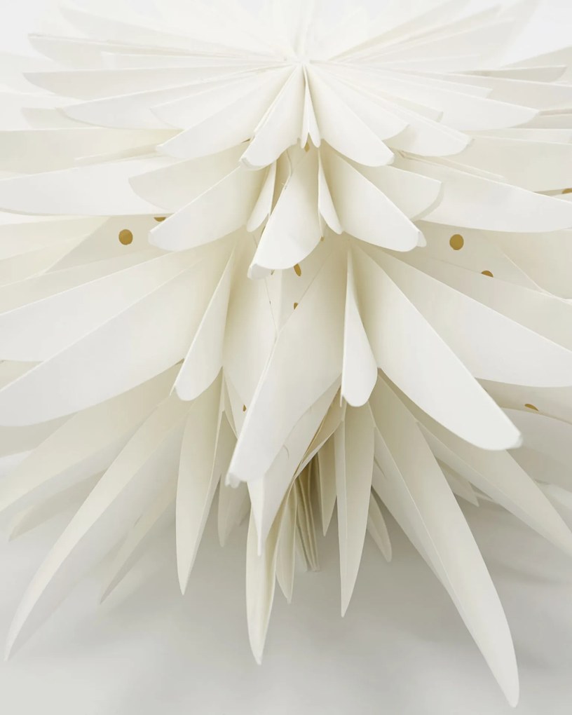 House Doctor Závesná papierová hviezda Dust Off White 40 cm