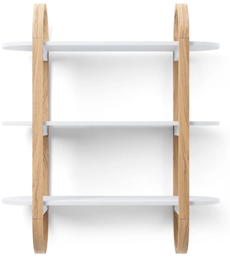 Umbra Nástenná polica BELLWOOD V. 75 cm biela/prírodná