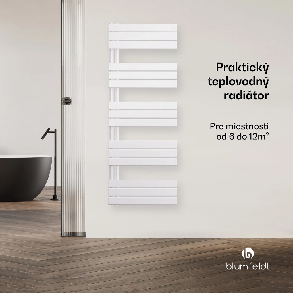 Blumfeldt Fairmont radiátor | 60 x 160 cm | nástenná montáž | moderný dizajn | prevádzka na teplú vodu