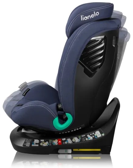 Lionelo – otočná autosedačka s bázou BASTIAAN ONE i-Size 40–150 cm Blue Navy