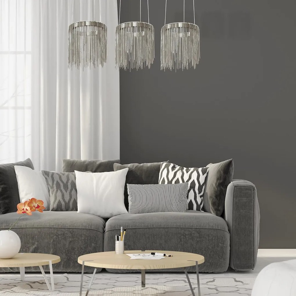 Závesné LED svietidlo Cascata, 1x LED 54w, 3000k, ch