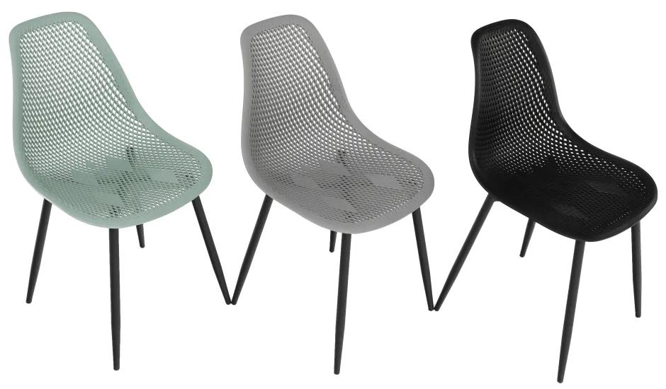 Kondela Jedálenská stolička, zelená/čierna, TEGRA TYP 2