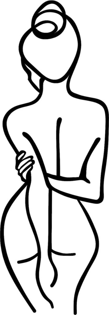 Nástěnná dekorace Woman Body černá