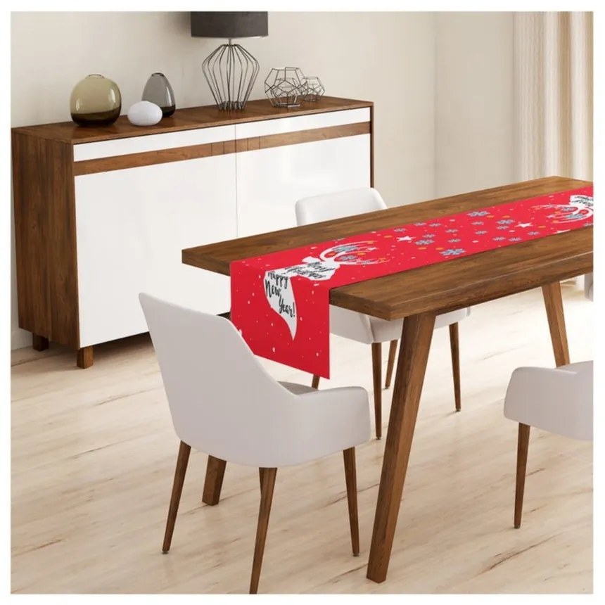 Súprava 4 vianočných obliečok na vankúš a behúň na stôl Minimalist Cushion Covers Joy