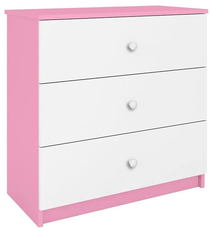 Detská komoda  Babydreams ružová