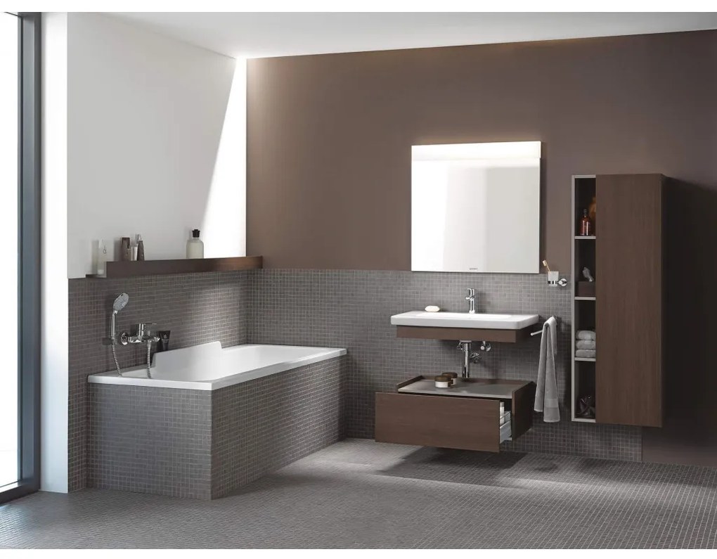 Duravit DuraStyle - Umývadlo do nábytku 1000x480 mm, 1 otvor pre batériu prepichnutý, biela 2320100000