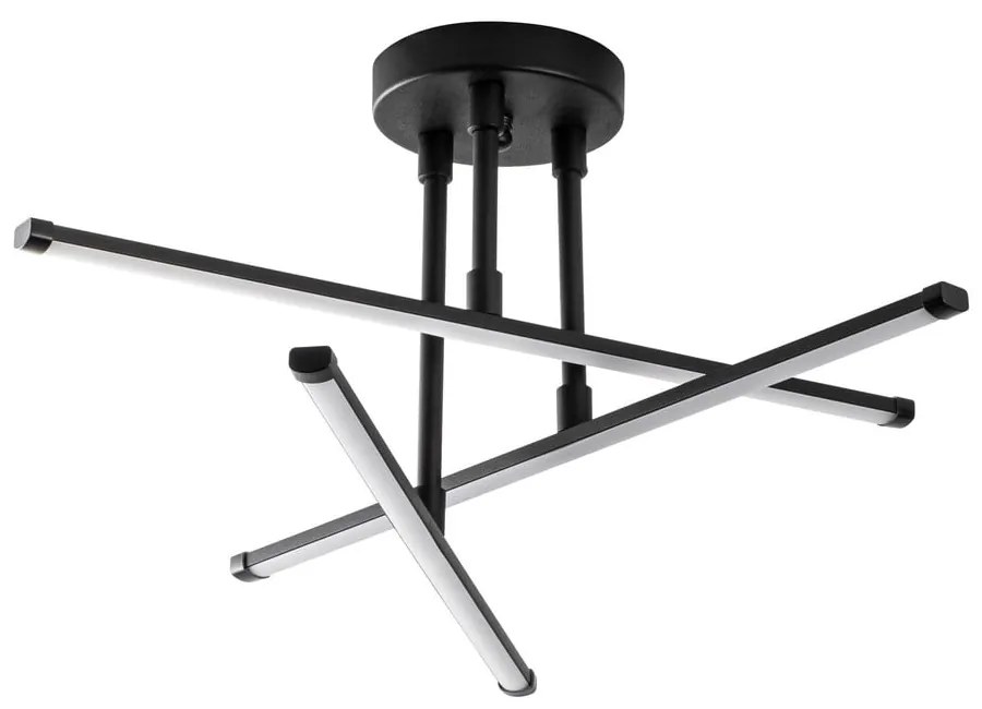 Čierne LED stropné svietidlo 26x51 cm Ledflower – Opviq lights