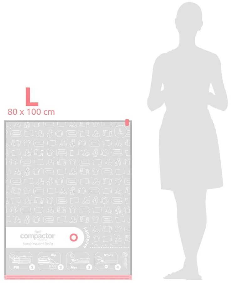 Vákuové vrecia v súprave 2 ks Premium Valve L – Compactor