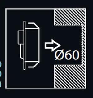 LED nástenné svietidlo Skoff Rueda čierna studená biela 230V MA-RUE-D-W