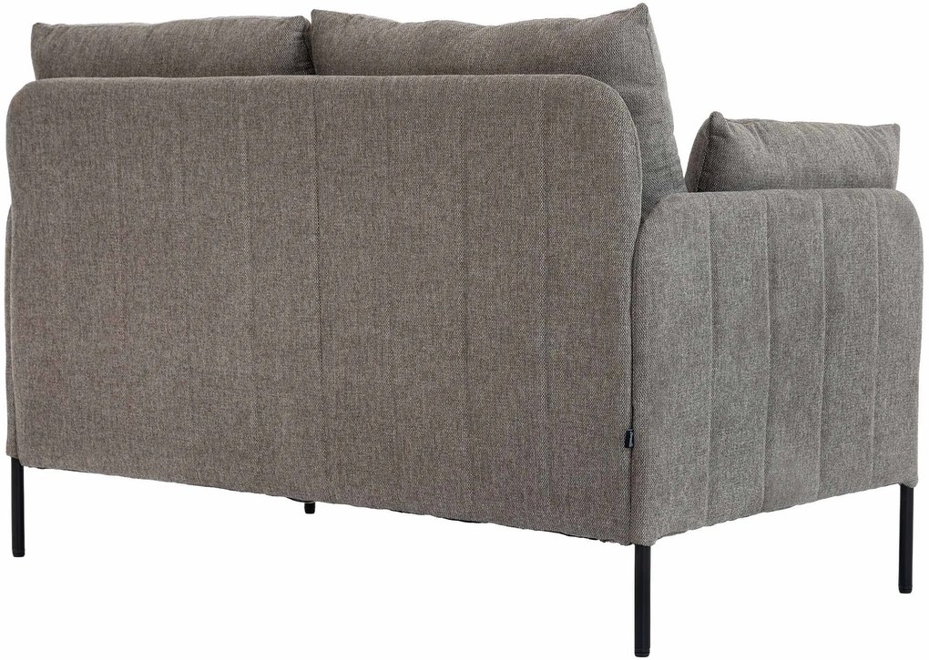 Sedačka Ziden 2-miestna látka - sivohnedá