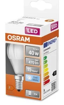 Neutrálna LED žiarovka E14, 5 W - Candellux Lighting