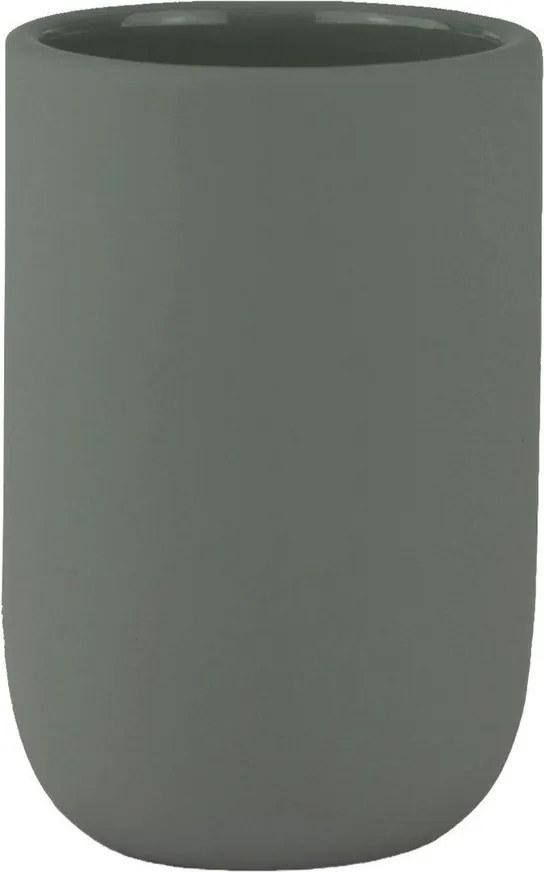 Zelený keramický téglik na zubné kefky Lotus – Mette Ditmer Denmark