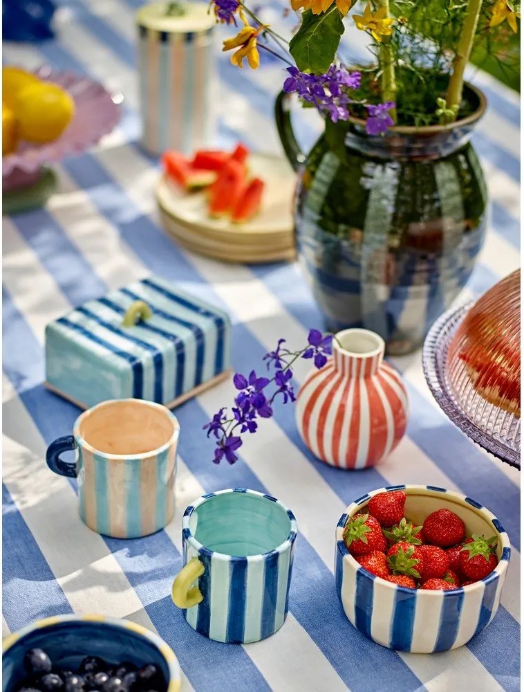 Modrá keramická nádobka na maslo Phoenix – Bloomingville