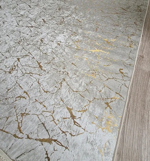 Moderný koberec Parys Creme-Gold – béžovo-zlatý dizajn Rozmer: 160x230 cm