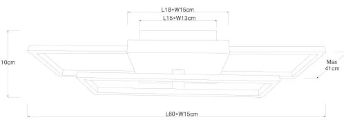 Globo 67276-18 - LED Stropné svietidlo KENDRA LED/18W/230V