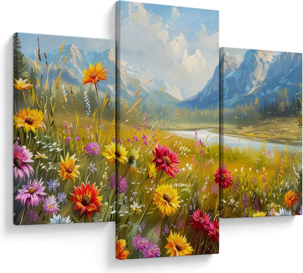 Obraz - Maľovaná krajina (90x60 cm)