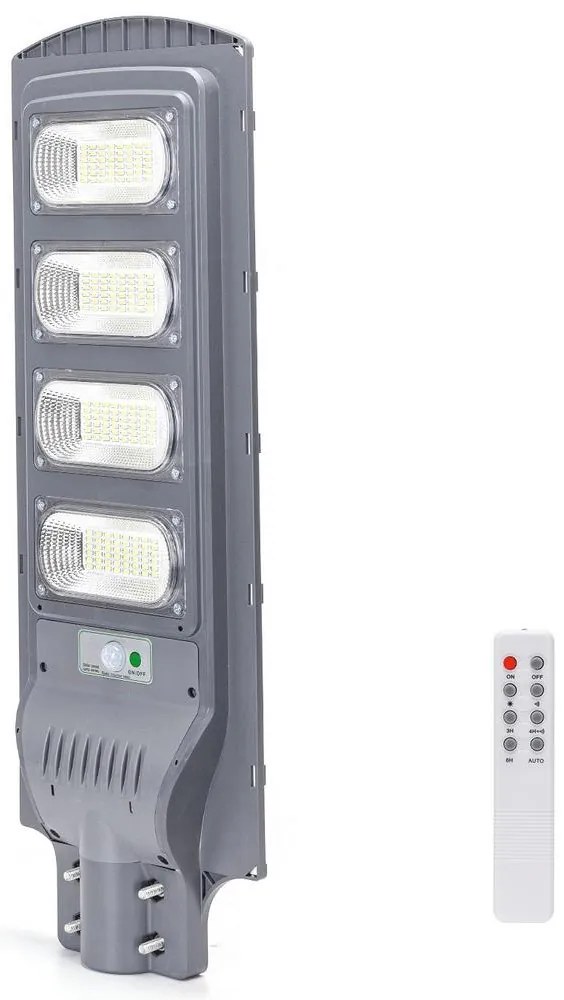 Aigostar B.V. Aigostar - LED Solárna pouličná lampa so senzorom LED/200W/3,2V IP65 6500K + DO AI0421