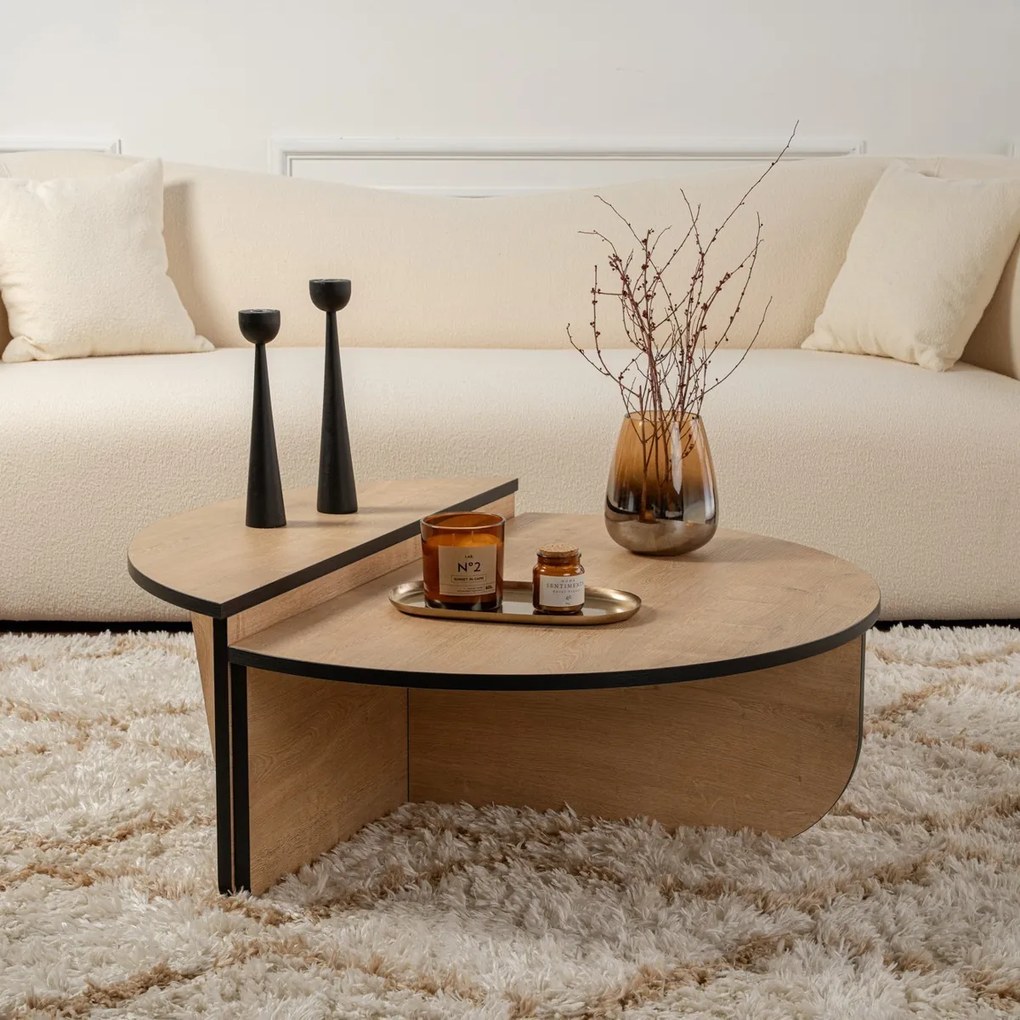 Konferenčný stolík Orion Honey Oak Black