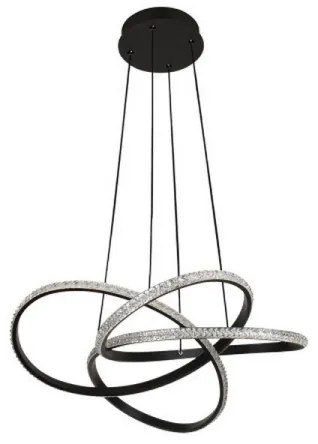 LED stmievateľný luster na lanku LED/95 W/230 V 3000–6500 K, priemer 57 cm + diaľkové ovládanie