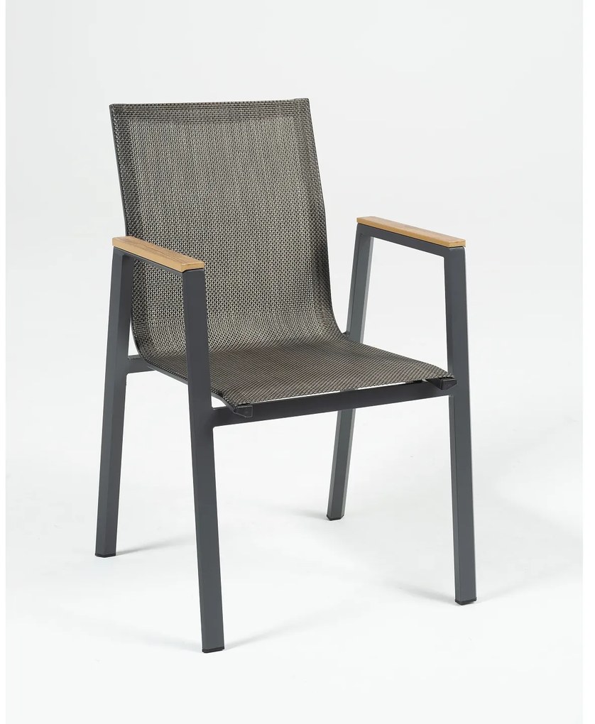 Comodo jedálenská stolička čierno-bronzová