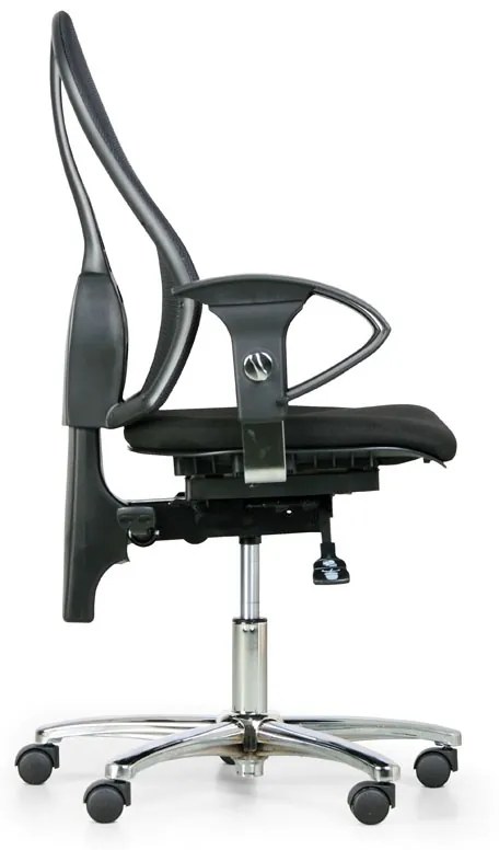 Zdravotná balančná kancelárska stolička EXETER NET, čierna