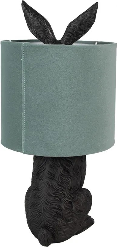 Black & Olive RABBIT veľkonočná lampa