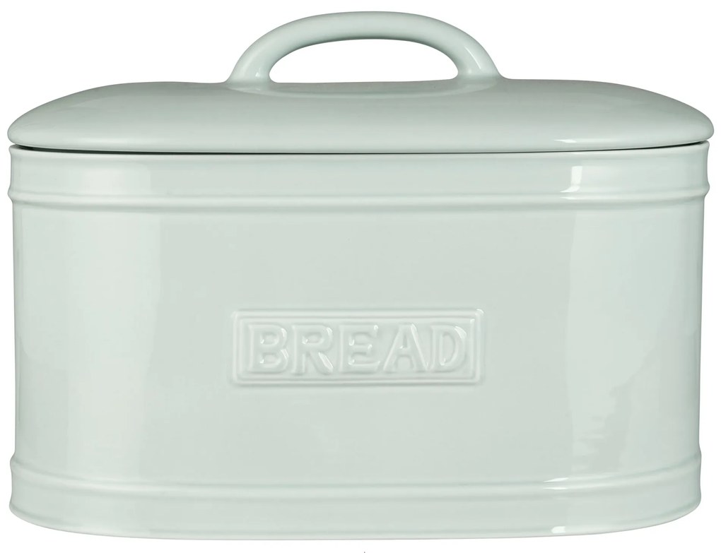 Ib Laursen Keramický chlebník Oval Light Blue