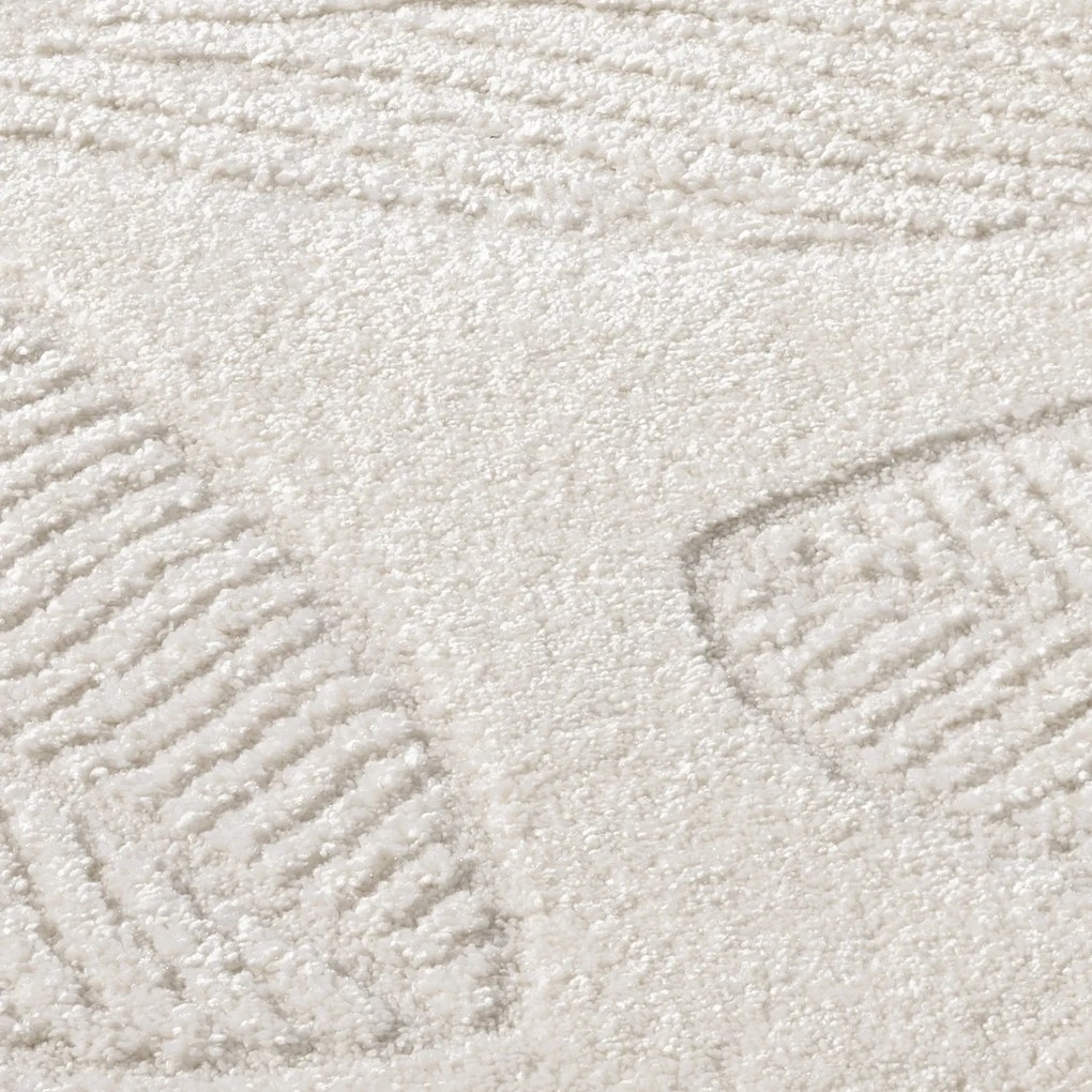 Dekorstudio Moderný koberec LOUNGE 0629 - krémový Rozmer koberca: 80x150cm