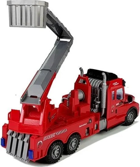 LEAN Toys Hasičský diaľkovo ovládaný mobilný rebrík