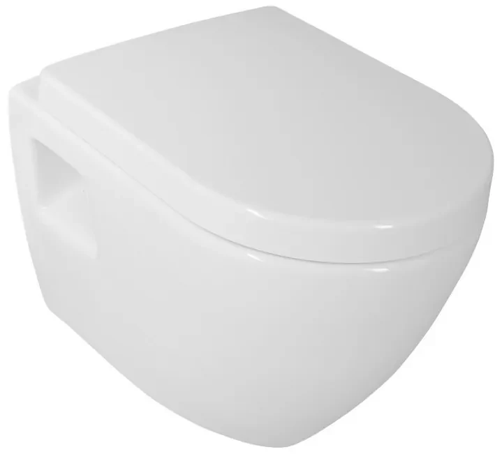 Aqualine Aqualine, NERA závesná WC misa, 50x35,5 cm, biela, NS952