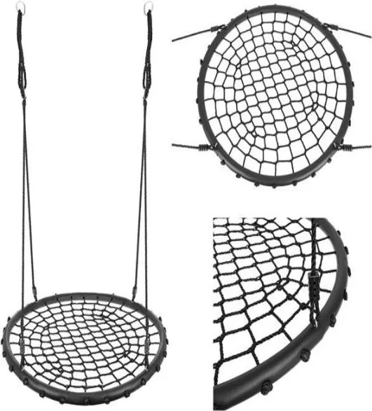 Hojdací kruh Kreis 100 cm čierna 9966